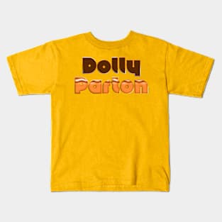 Dolly Parton //70s Retro Fan Design Kids T-Shirt